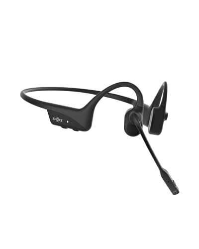 Open-Ear Bone Conduction Wireless Bluetooth Computer Headset with Noise Canceling Mic Q997395