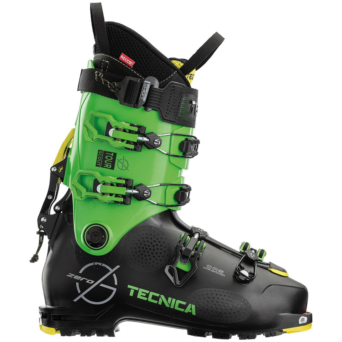 Black Green Ski Boots Z8131