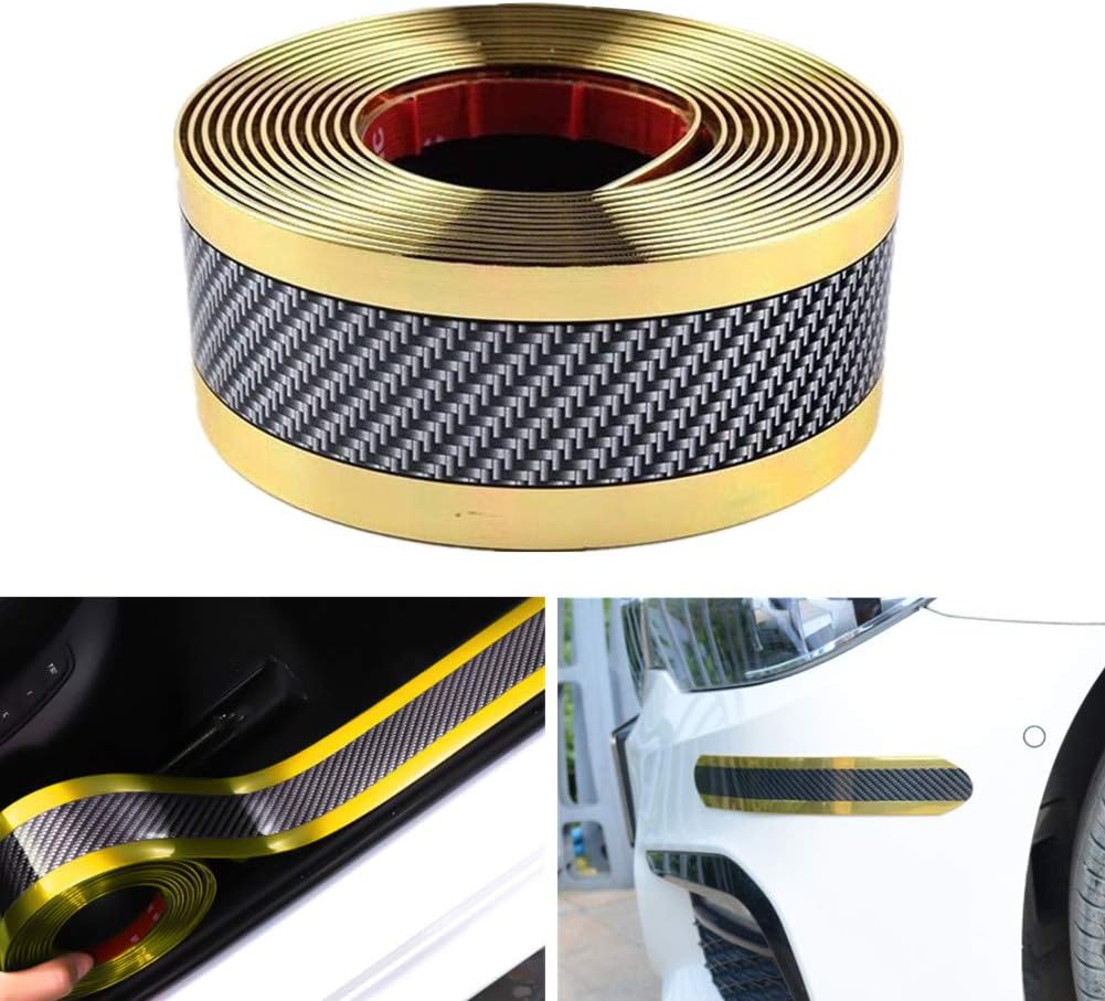 Carbon Fibre Car Door Sill Guards Protector 3x250cm Pack of 2 F574