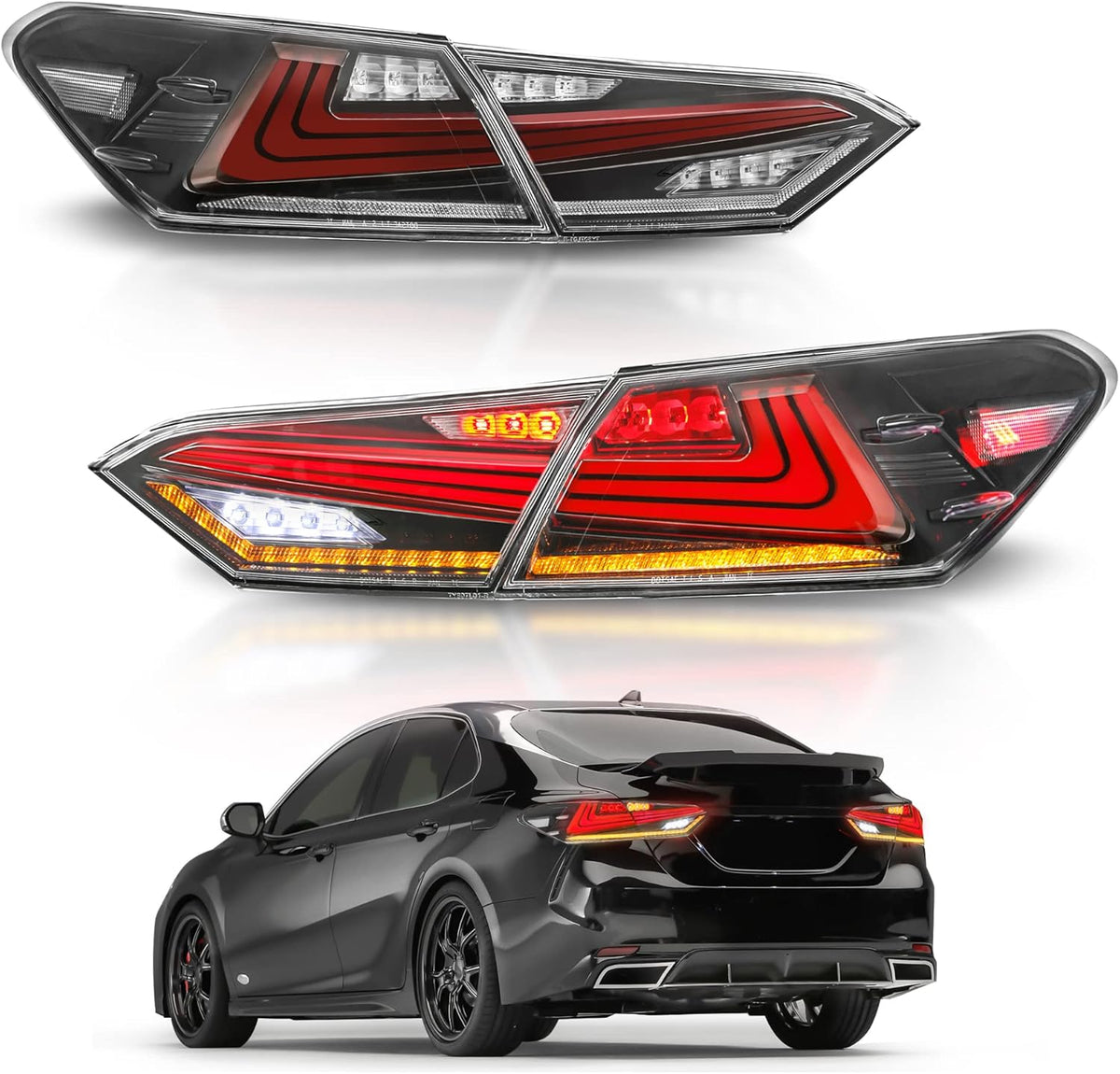 LED Tail Lights Set of 2 Transparent J89782