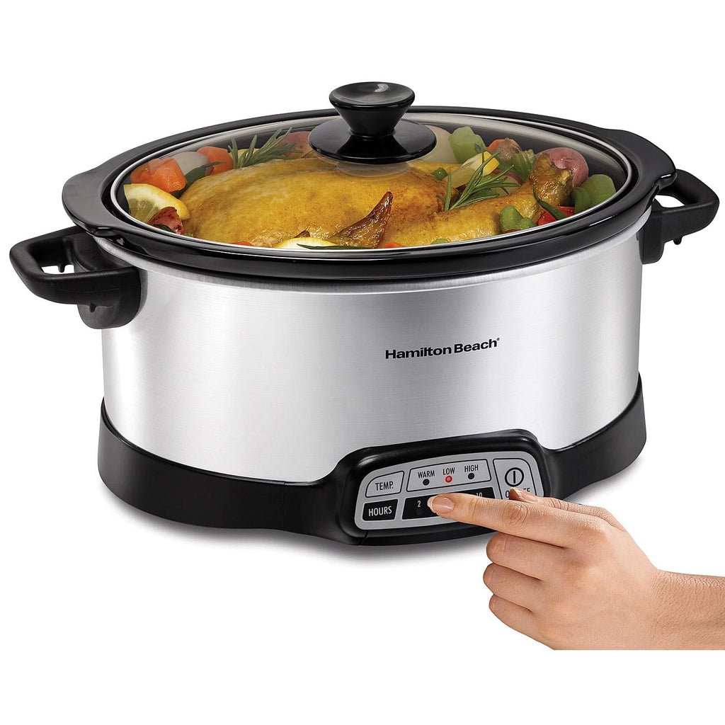 Silver 7-quart Programmable Slow Cooker I1628