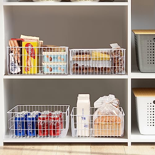 Set of 6 Wire Freezer Organizer Baskets T5129
