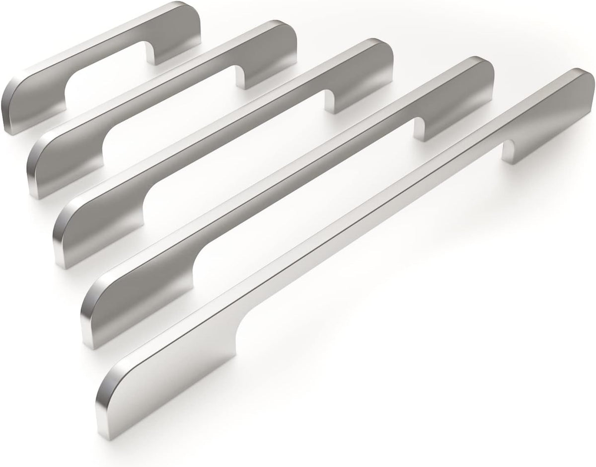Solid Aluminum Cabinet Handles Silver Pack of 45 A769