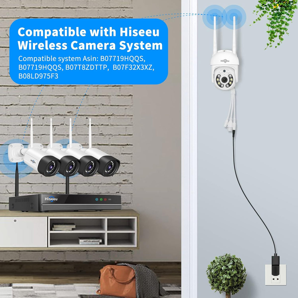 3MP Outdoor WiFi Pan/Tilt Security Camera with Floodlights G13165