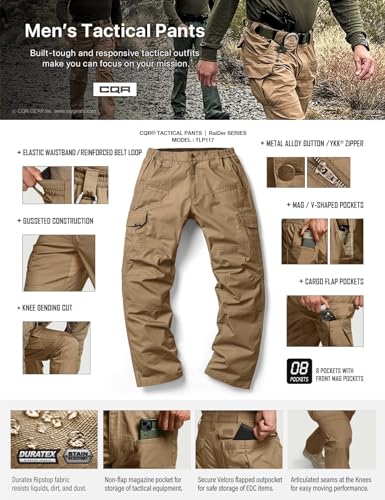 Water Resistant Ripstop Cargo Pants I33966