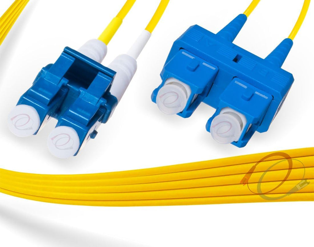 24 Pack 2M OS2 LC to SC Single Mode Fiber Patch Cables Q9698