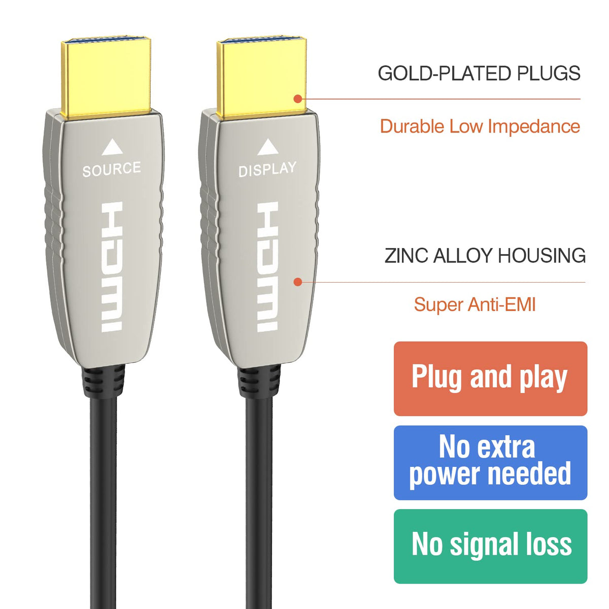 4K60HZ HDR 100 feet Fiber HDMI Cable O699