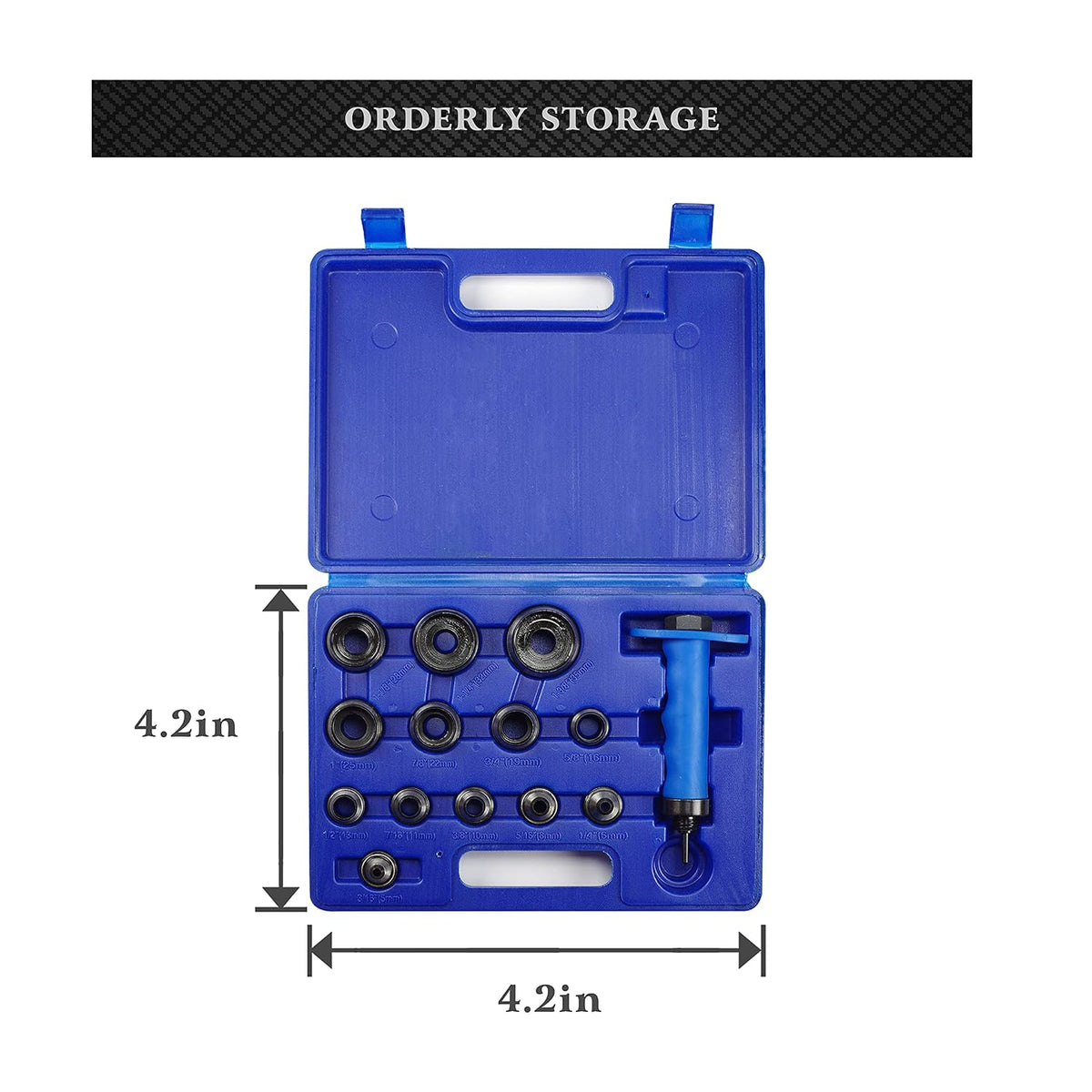 14 pcs Hollow Punch Kit with Storage Case J635