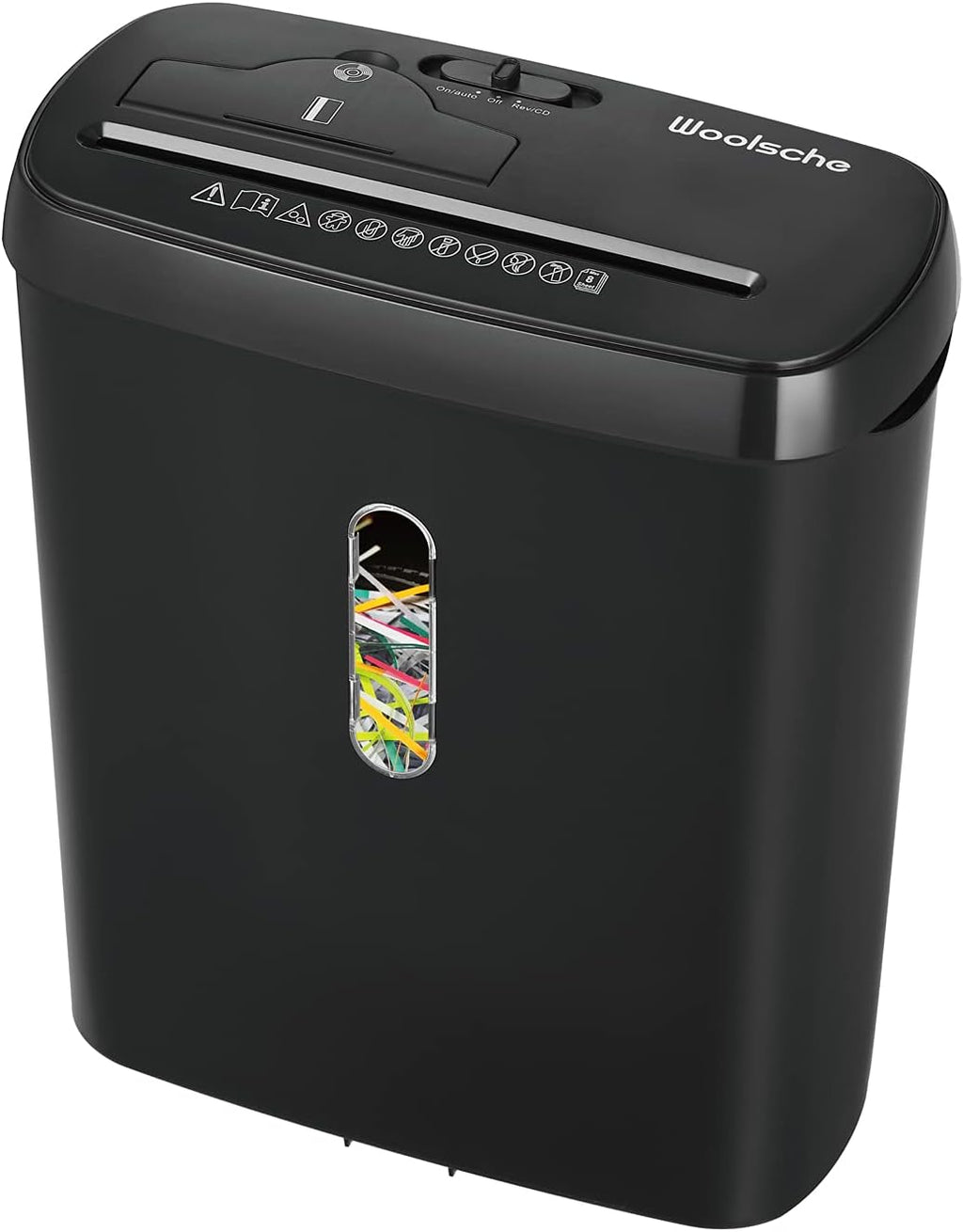 6-Sheet Cross Cut Paper Shredder with Security Lock F48567