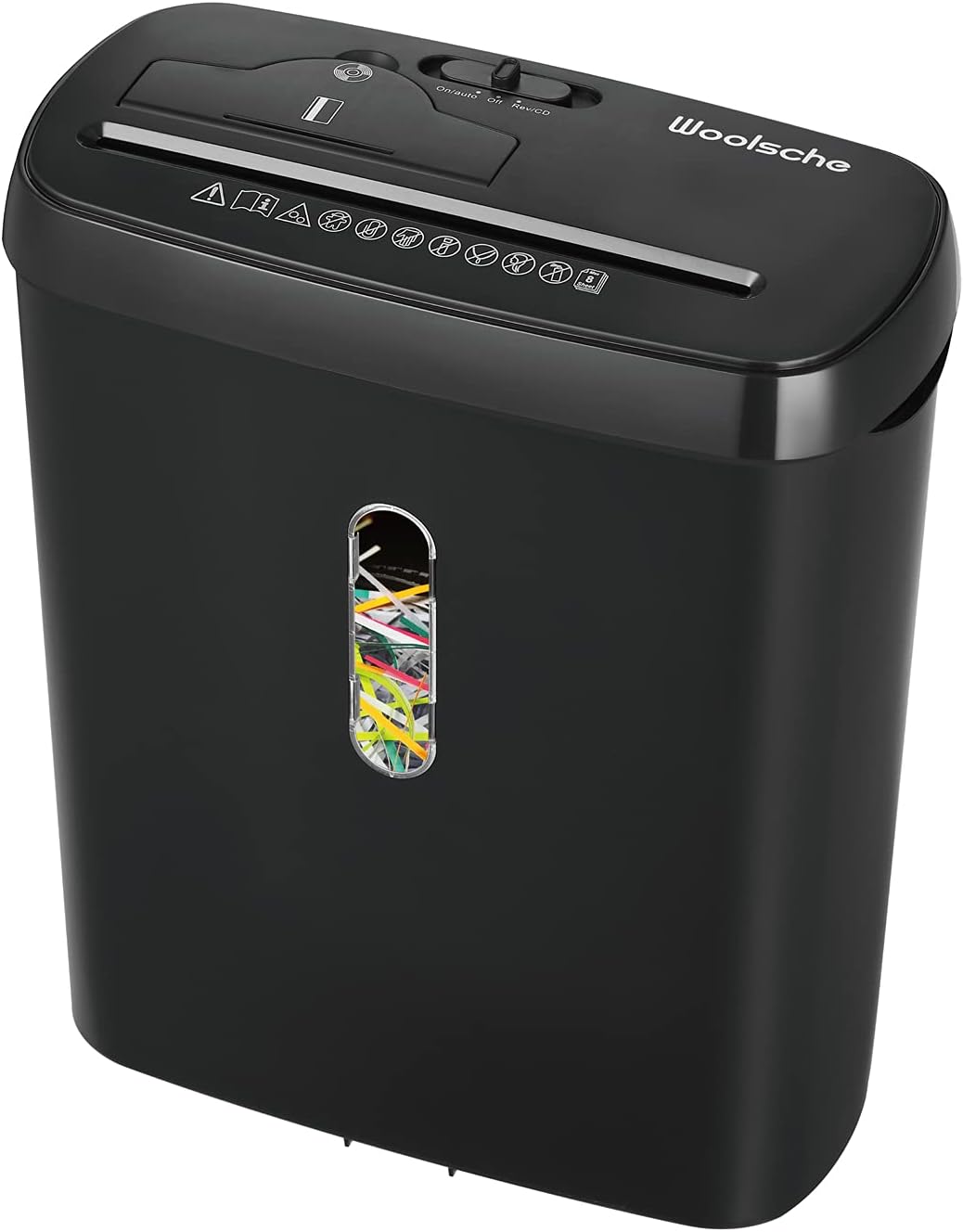 6-Sheet Cross Cut Paper Shredder with Security Lock F48567