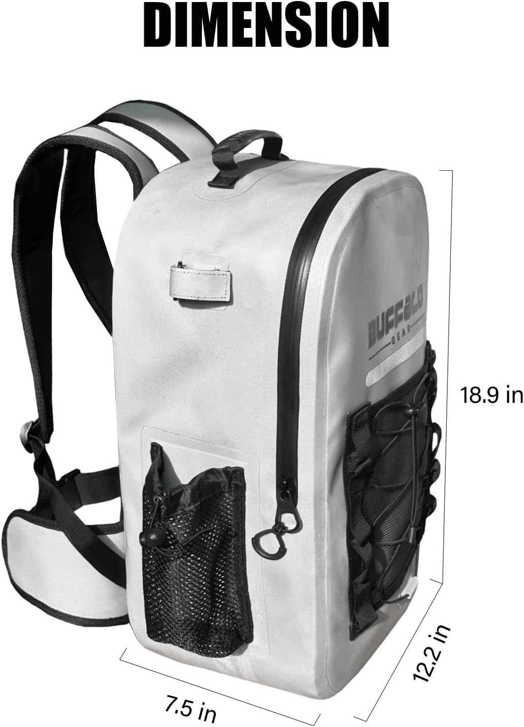 26L Waterproof Fishing Backpack with Rod Holder G85457