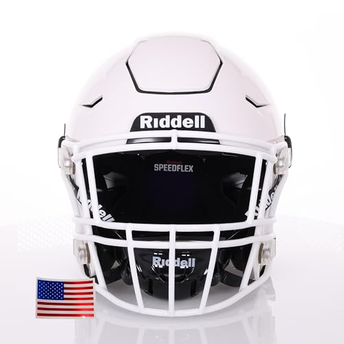 Adult Football Helmet with White Facemask W257
