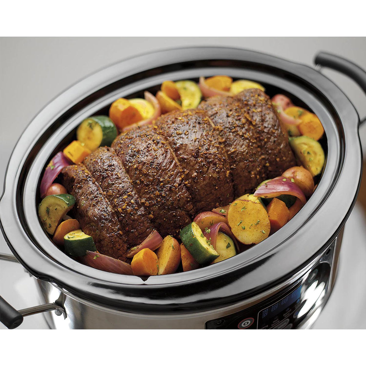 Silver 7-quart Programmable Slow Cooker I1628