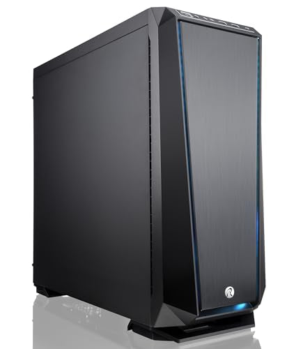 Black Full Tower PC Case with Tempered Glass I6493