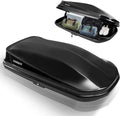 Large Hard Shell Rooftop Cargo Box, 62 x 31 x 15 Inches, 15 Cubic Feet, Black J962
