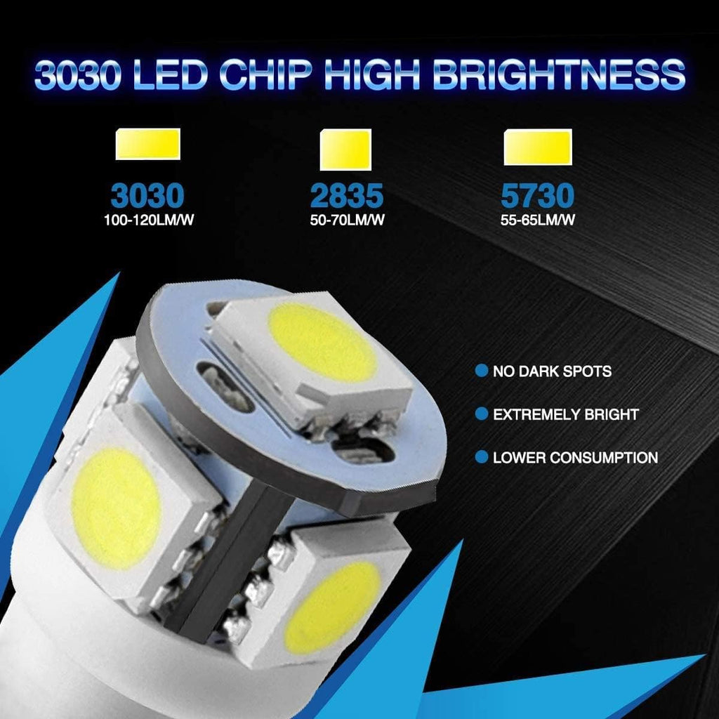 194 LED Bulbs White 12V Pack of 2 Q805631