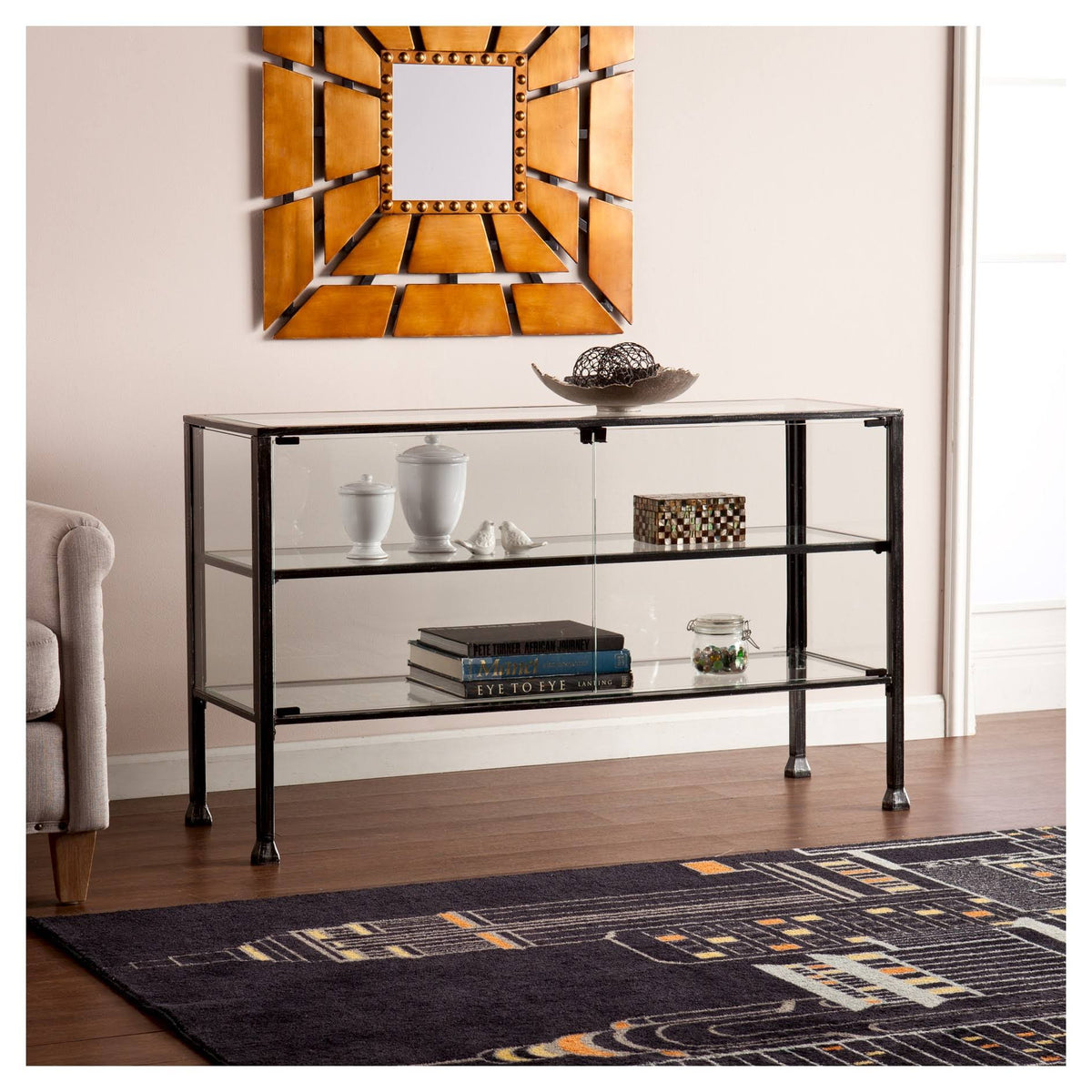 Black Storage Cabinet D149693