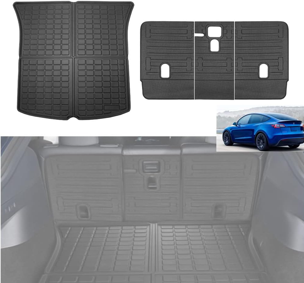 All Weather Cargo Liner Mat with Backrest Mats Set of 4 L2418