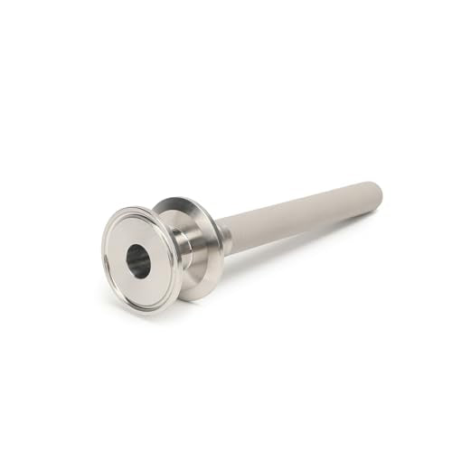 Tri-Clamp Stainless Steel 304 Diffusion Stone, 2 Micron Aeration Stone with 1/4" NPT CO2 inlet C977353