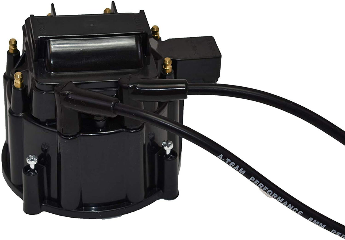 HEI Distributor, 8.0mm Spark Plug Wires, and Battery-Pigtail Harness Kit J96158