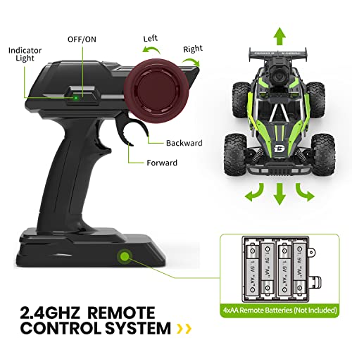 1:16 Scale Remote Control Car with 1080P HD Camera and LED Lights O2423