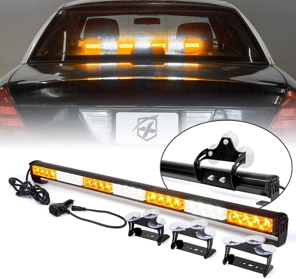 Amber LED Emergency Traffic Advisor Strobe Light Bar E2968