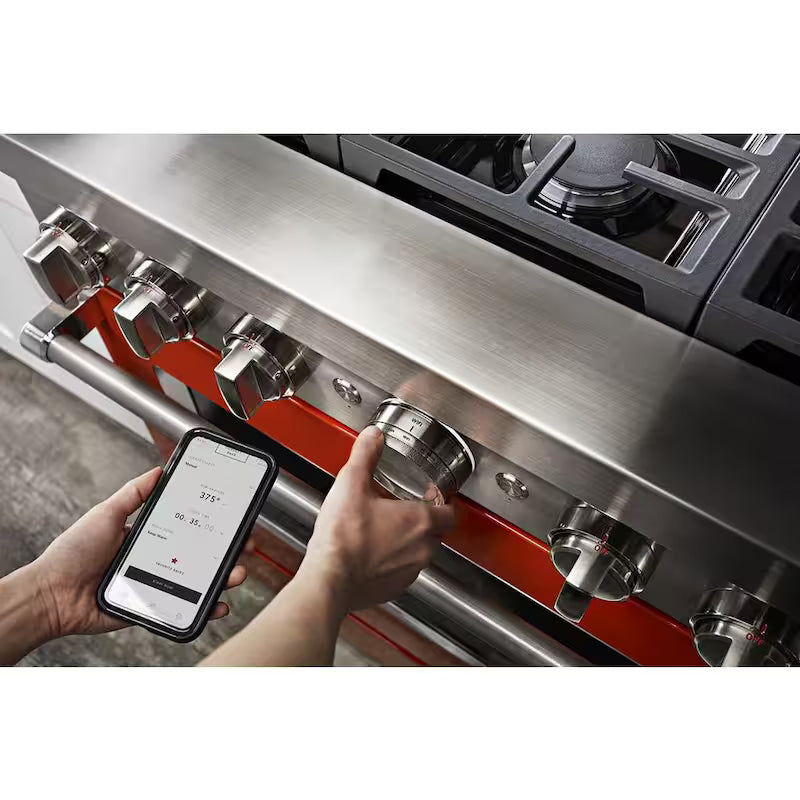 5.1 cu. ft. Dual Fuel 6-Burners Range in Scorched Orange D480