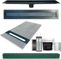 36” x 72” Linear Drain Shower Kit with ABS Drain Body L9377
