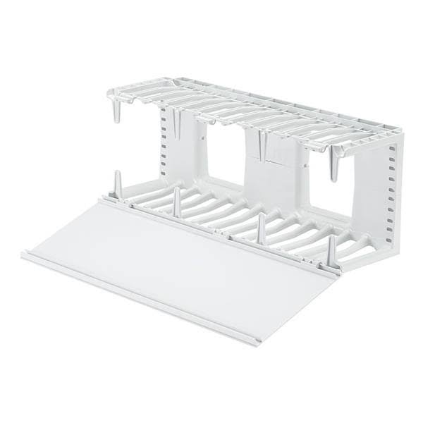 Horizontal Cable Manager Rack Panel - 4U - White PVC, ABS plastic B47406