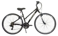 Women's 700C Hybrid Bike, Shiny Black, 17" E191197