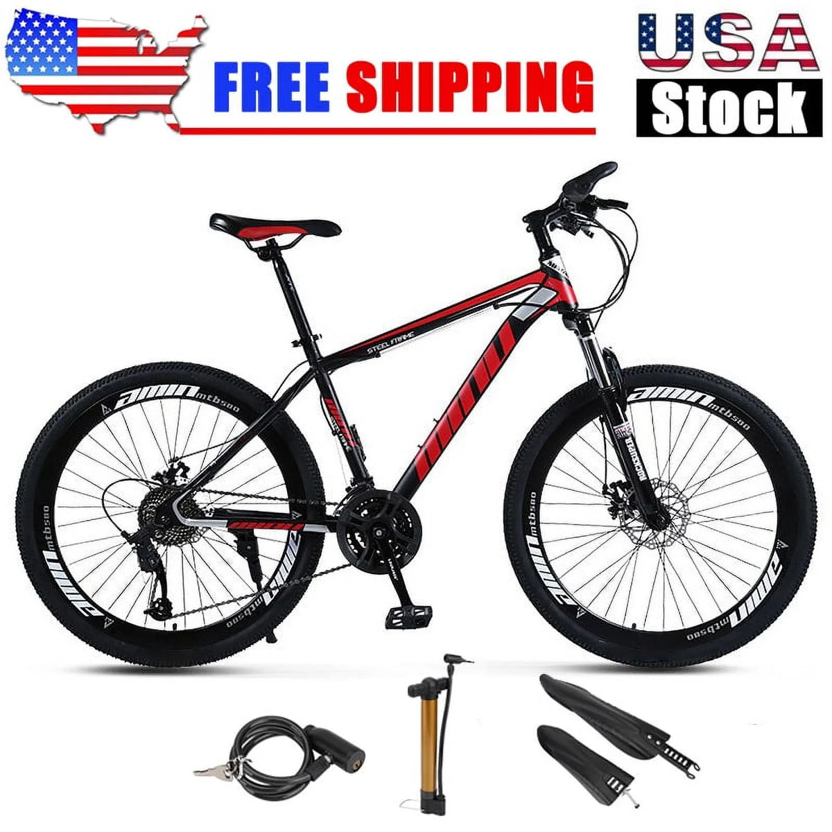 26-Inch Wheels 21 Speed Dual Disc Brake Mountain Bike H954009