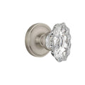 Chateau Privacy Door Knob with Classic Rosette Satin Nickel Q195
