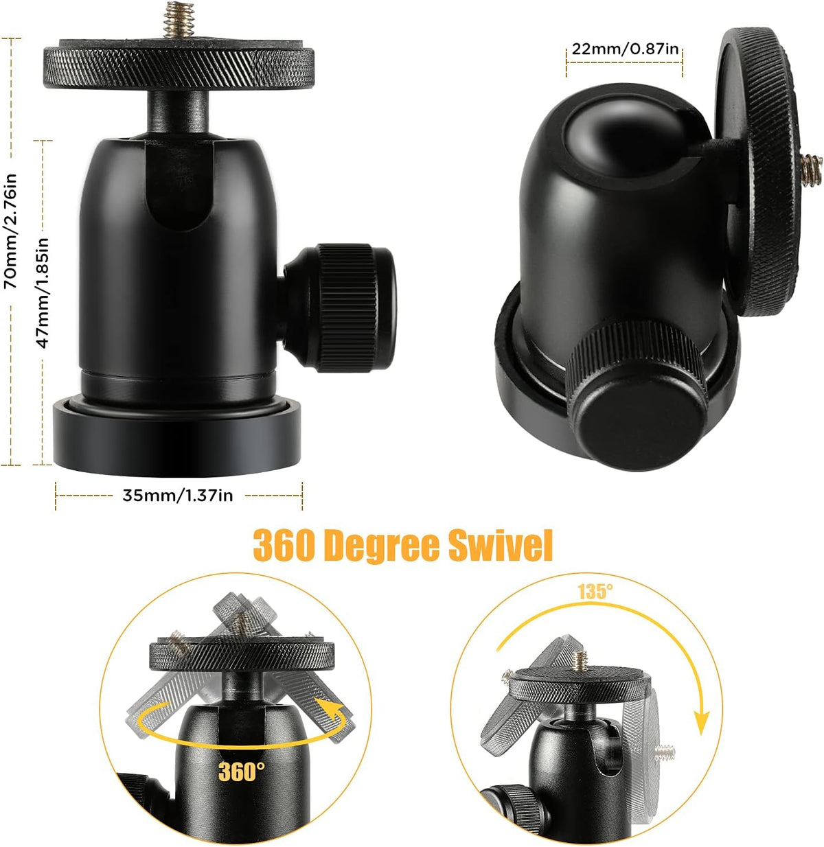 Aluminum Alloy Adjustable Height Tripod Stand with Carry Bag D7432