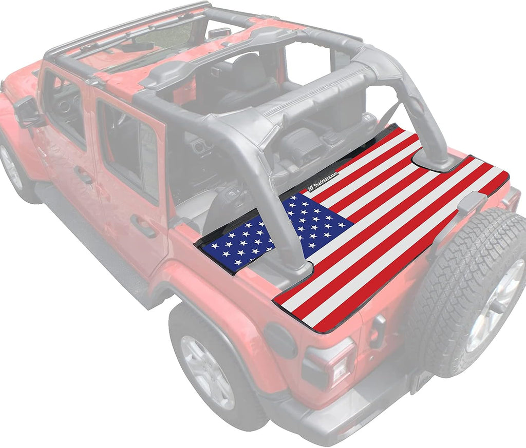 Black Vinyl Tonneau Cover for Jeep Wrangler JK Unlimited 4 Door Y898163
