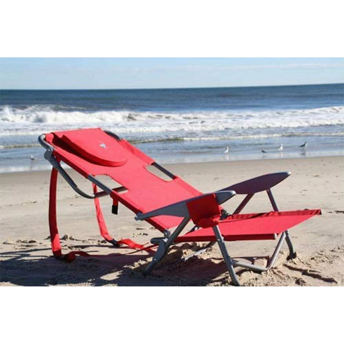 Red Outdoor Reclining Camping Chair P813