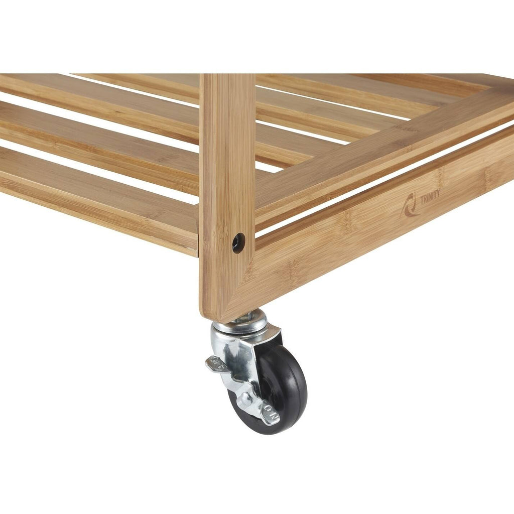 Bamboo Laundry Cart with 3 Bags Q237731