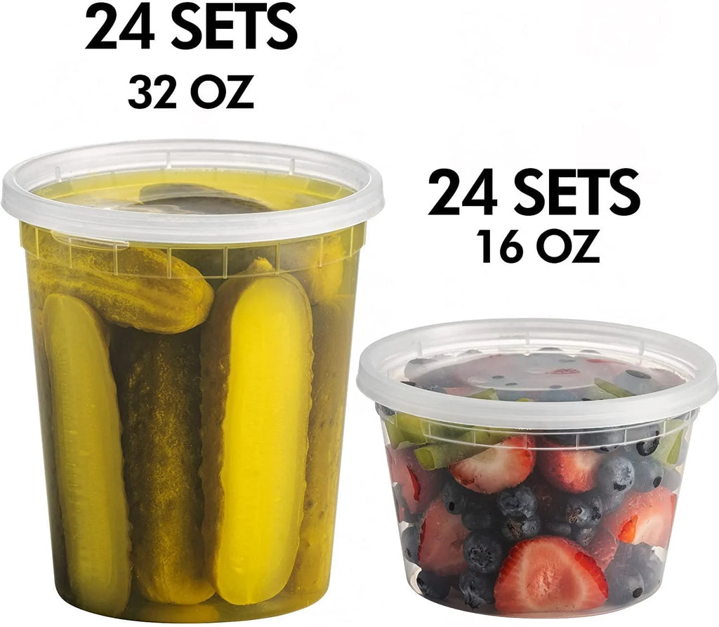 48-Pack Airtight Food Storage Containers with 54 Lids P97935