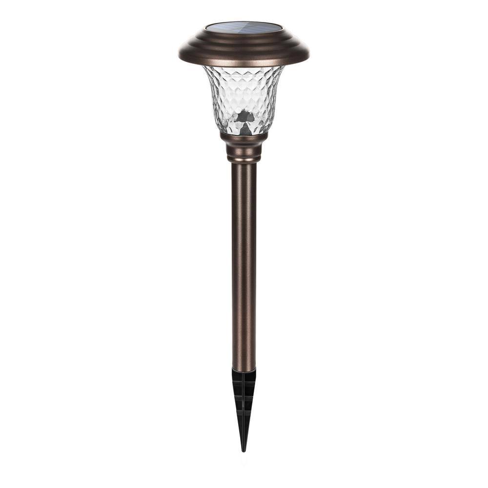 Solar Black LED Path Light 8-Pack R55973