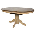 42" Round Extendable Wood Dining Table O2746
