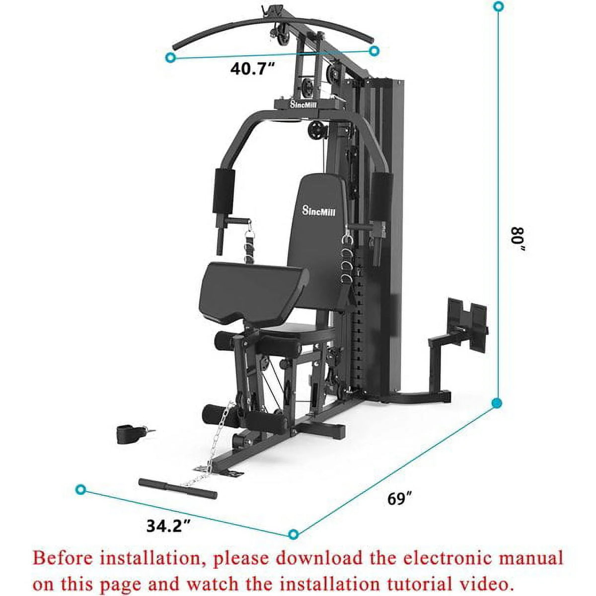 Multifunctional Full Body Home Gym Equipment W88191