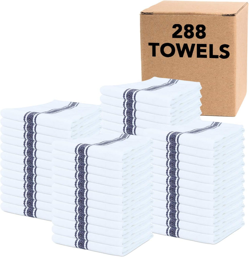 Blue Stripe 100 Percent Cotton Kitchen Towels M788239