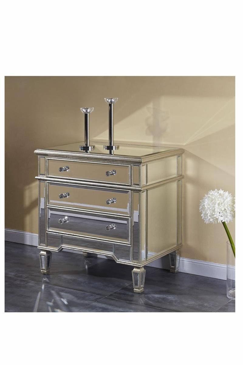 Silver Leaf 3 Drawer Cabinet Y722523