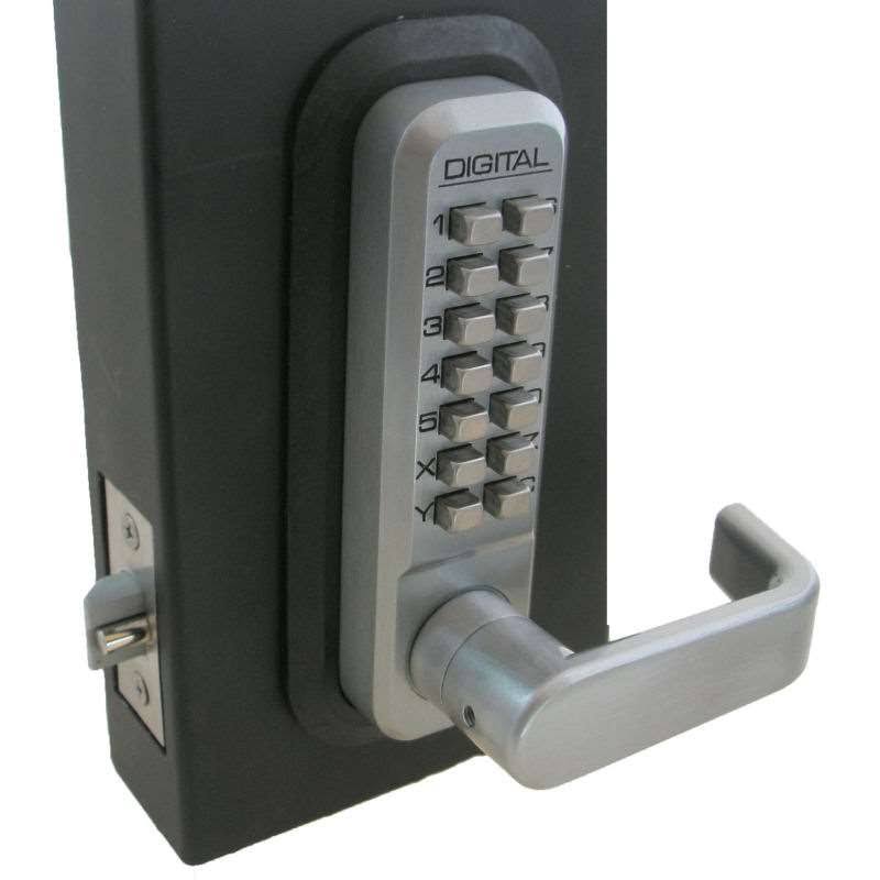 Passage Door Lever with Double Combination Mechanical Keyless Lock U10475