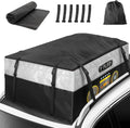 Rooftop Cargo Carrier Bag, 20 Cubic Feet Heavy Duty 100% Waterproof Car Roof Bag with Anti-Slip Mat, 6 Door Hooks, Storage Bag Z846878