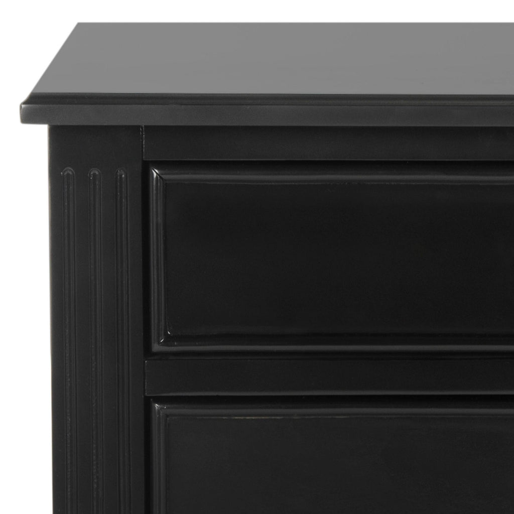 Black Three Drawer Night Stand I498743