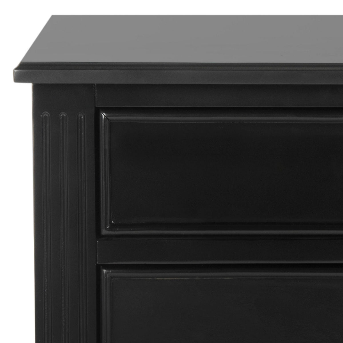 Black Three Drawer Night Stand I498743