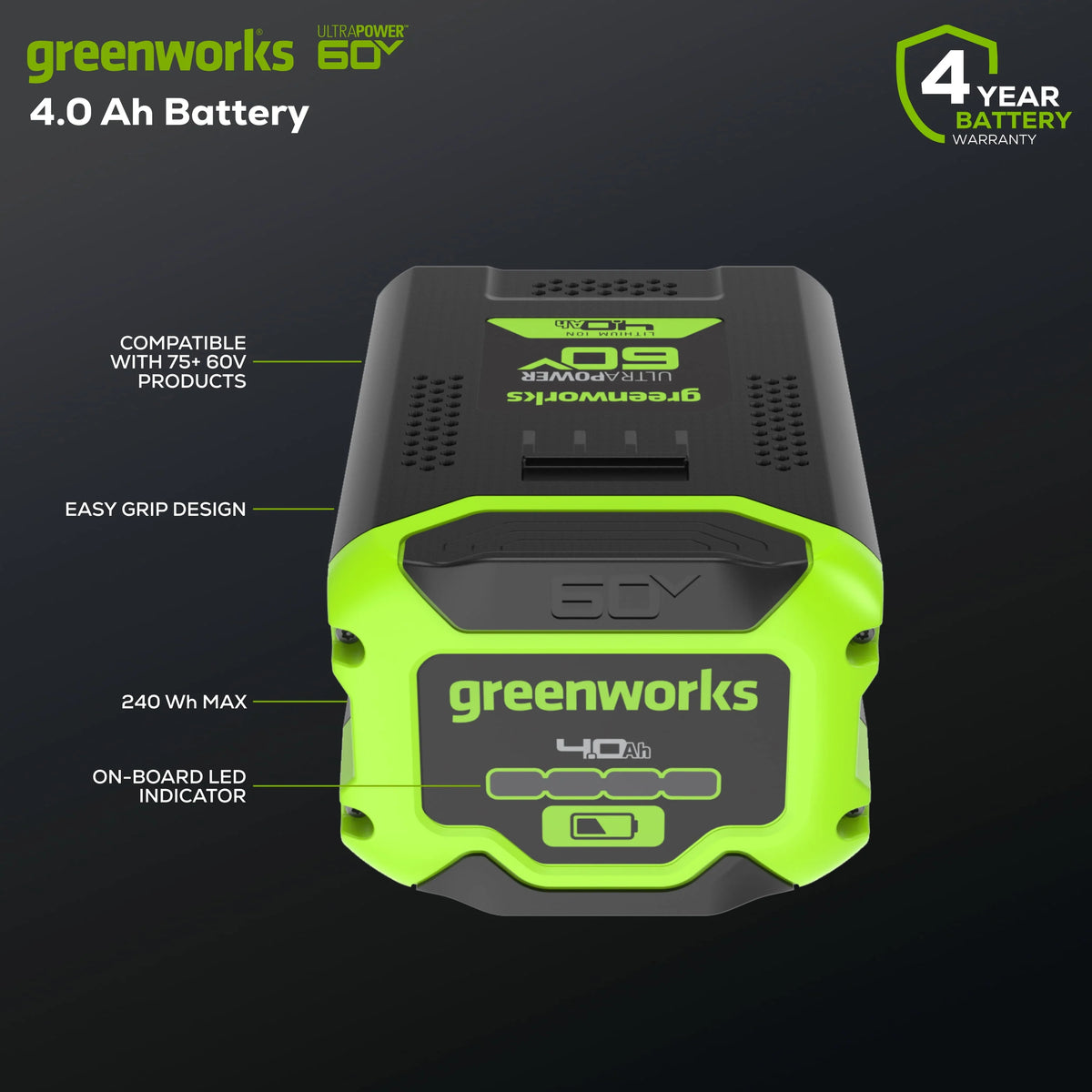 60V 4.0 Ah Battery J44042