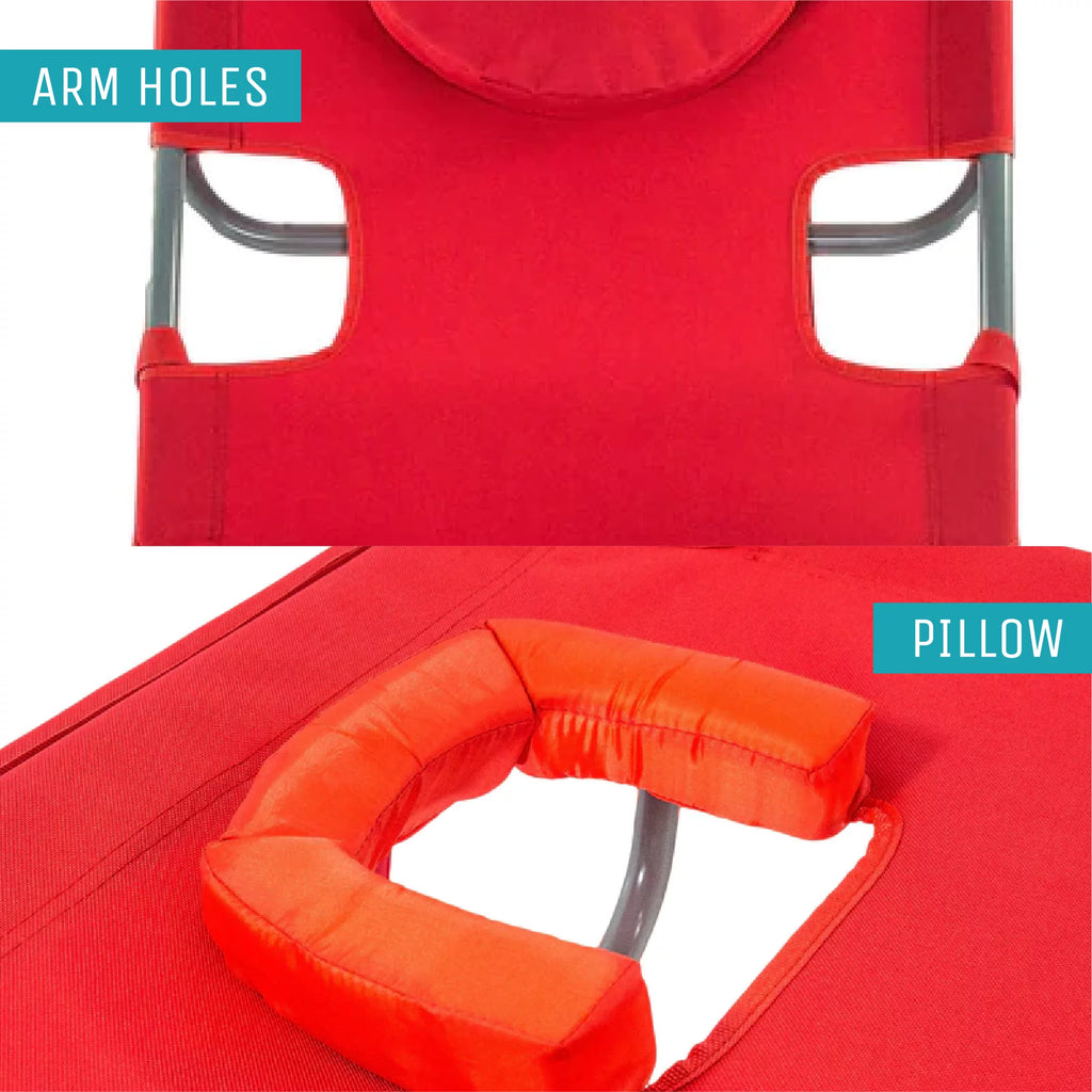 Red Outdoor Reclining Camping Chair P813