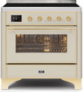 Antique White Induction Range with Electric Oven J661419