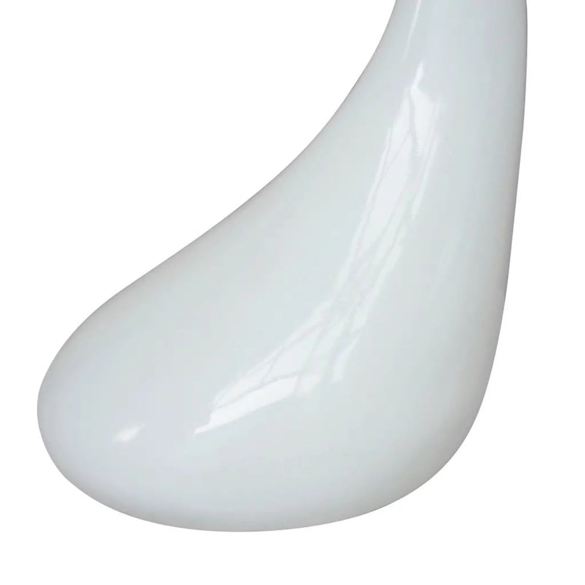 Round Glass Top White Coffee Table E9890